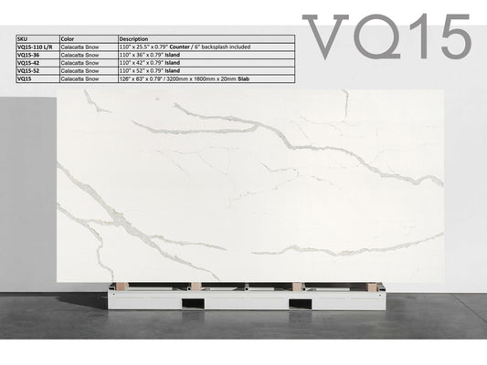 VQ15 Calacatta Snow