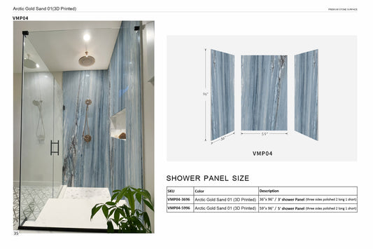 VMP04 Arctic Gold Sand 01 (3D Printed)